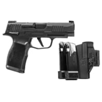 Sig P365 XL MS TacPac 9mm Pistol With 3 Mags &amp; Holster, Black - 365XL-9-BXR3-MS-TACPAC - $649.99 - $649.99
