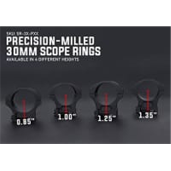 Monstrum Precision V2 Picatinny Scope Rings 30 mm Diameter 1.20", 0.85", 1", 1.35" Height - $15.95 (Free S/H over $25) - $15.95