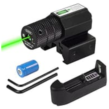 XOOBIU Green Laser Beam Dot Sight Scope for Hunting Gun Rifle Pistol Fits 20mm Rail - $15.59 (Free S/H over $25) - $15.59