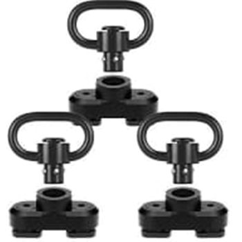 3-Pack Sling Swivel 1.25” Loop with Sling Adapter for M-Rail System Tactical Heavy Duty Detachable Push Button Swivels - $7.79 40% off w/c "40IABMDR" (Free S/H over $25) - $7.79