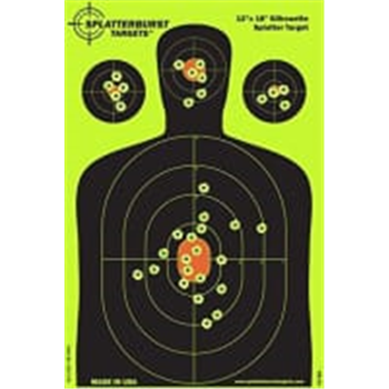 Splatterburst 12 x18" Silhouette Reactive Shooting Target from $11.99 (Free S/H over $25) - $11.99