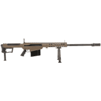 Barrett M107A1 .50 BMG Semi-Auto FDE Rifle w/ Hydraulic Buffer System and Black 29" Fluted Bbl 18065 - $11914.00 ($9.99 S/H on firearms) - $11,914.00