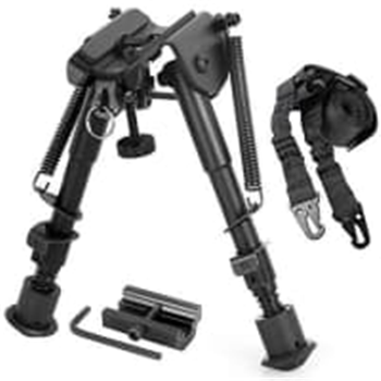 Bipod &amp; Sling Combo with Adapter Mount for 20mm Rail Hunting 6 to 9 Inches Bipod - $10.79 40% off with code "402TR59C" (Free S/H over $25) - $10.79