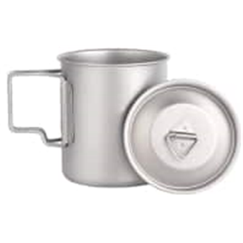 BIVOUAC 450ml Titanium Cup With Lid Titanium Camping Cup backpacking Titanium Pot Titanium Coffee Cup - $12.59 (Free S/H over $25) - $12.59