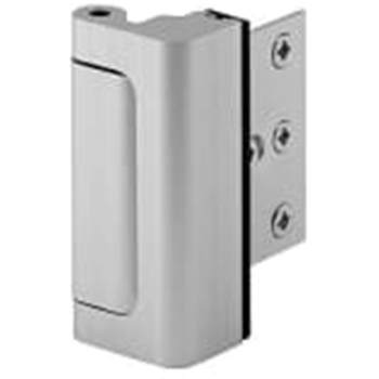 Defender Security Satin Nickel U Door Reinforcement Lock Prevent Unauthorized Entry 3" Stop, Aluminum Construction Finish - $14.13 (Free S/H over $25) - $14.13