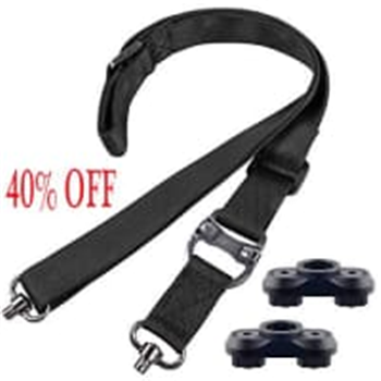 Two to One Point Sling with QA Swivel &amp; 2-Pack Swivel Adapter for MLok Rail Adjustable Length Strap 1.25” Wide - $11.39 40% off w/c "40IABMDR" (Free S/H over $25) - $11.39