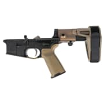 PSA AR-15 Complete MOE+ EPT Pistol Lower With Maxim CQB PDW Brace - No Magazine, Flat Dark Earth - $369.99 + Free Shipping - $369.99