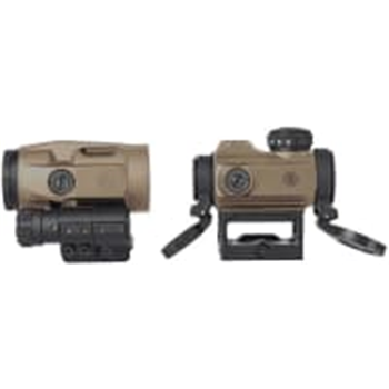 Sig Sauer Romeo-MSR 1x20mm 2 MOA Compact Red Dot &amp; Juliet3-Micro 3x22mm Micro Magnifier FDE Combo Kit - $223.99 ($9.99 S/H on firearms) - $223.99