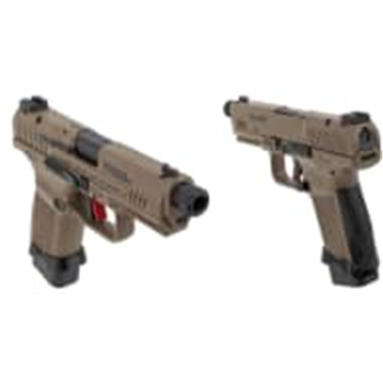 Century Arms TP9 Elite Combat 9MM Semi-Auto Pistol, 4.73? Threaded Barrel, 1-15 &amp; 1-18 RD Mag, Desert Tan - HG4617D-N - $705.99 (Free S/H on Firearms) - $705.99