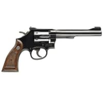 Smith &amp; Wesson 17 Masterpiece 22 LR 6rd 6" Blued Blued Carbon Steel Wood Grip - $919.99 - $919.99