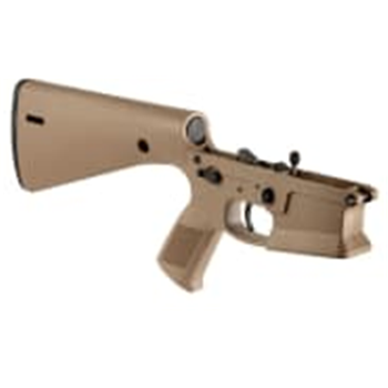KE ARMS LLC - KP-15 Complete Lower Receiver Ambidextrous Polymer FDE - $334 after code "MC3" - $334.00