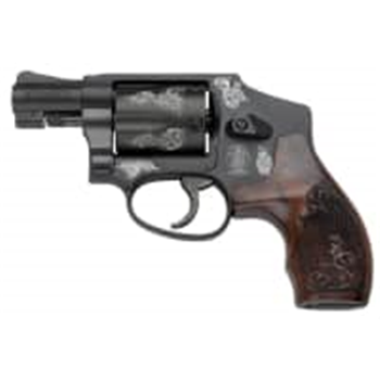 Smith &amp; Wesson 442 38spl Engraved/Blue/Wood C - $709.99 (Free S/H on Firearms) - $709.99