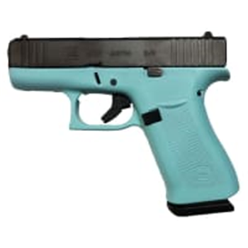 Glock 43X 9mm Pistol, Robin's Egg Blue/Black - PX4350204-REB - $549.99 + Free Shipping - $549.99