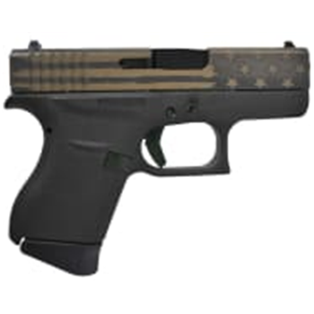 Glock 43X FS 9mm Pistol, Black/Bronze Battleworn Flag - PX4350201EBBF - $549.99 + Free Shipping - $549.99