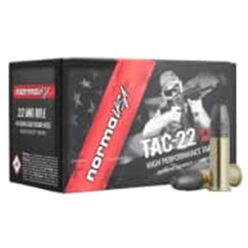 Norma Ammo 22 LR TAC-22 40Gr LRN 500rd - $54.99 - $54.99