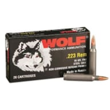 Wolf .223 Remington 55gr FMJ 20 Rounds - $9.99 - $9.99