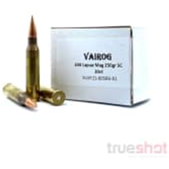 Vairog 338 Lapua Mag 250 Grain Solid Copper 20 Rounds - $79.95 - $79.95