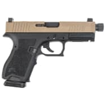 PSA Dagger Compact 9mm Pistol with Extreme Carry Cuts RMR Slide, Ameriglo Lower 1/3 Co-Witness Sights, &amp; Threaded Barrel - 2-Tone Flat Dark Earth with PSA Soft Case - $399.99 - $399.99