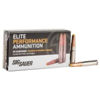 Sig Sauer Nickel-Plated Elite Hunter Tipped 300 AAC Blackout 205gr JHP Rifle Ammo 20 Rounds - $35.99 - $35.99