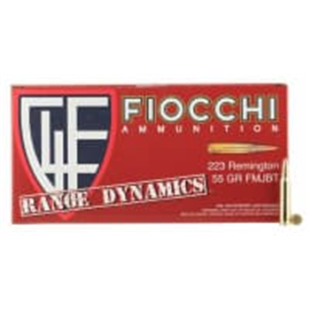 Fiocchi 223ARD Range Dynamics 223 Rem 55 gr Full Metal Jacket Boat-Tail (FMJBT) 1000 Bx - $579.99 - $579.99