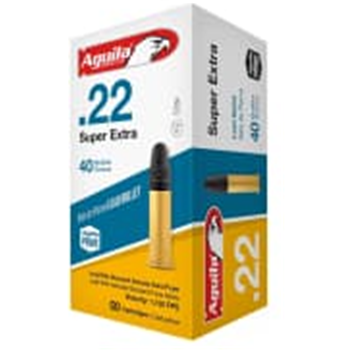 Aguila Super Extra Standard Velocity 22LR 40Gr 2000 Rnd - $184.99 after code "TAG" - $184.99