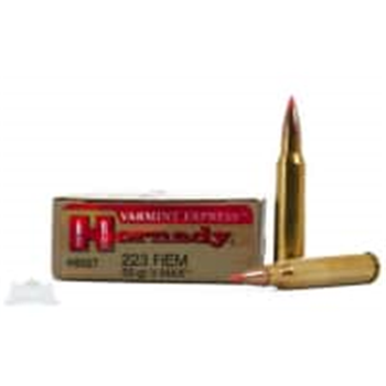 Hornady 223 55gr V-max Varmint Express Ammunition 20rds - $24.99 + Free Shipping 5+ - $24.99