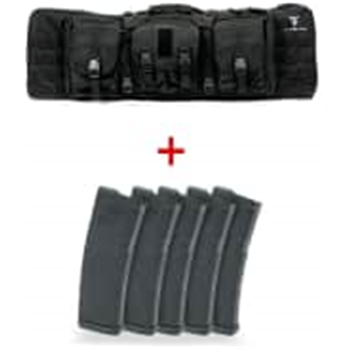 5 Magpul PMAGS with Full Forge Gear Torrent Double Rifle Case Black - $133.99 - $133.99