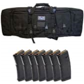 PSA 36" Single Gun Case &amp; Seven (7) Magpul PMAG 30rd Gen2 5.56x45 Magazines - $99.99 - $99.99