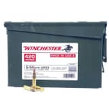Winchester 5.56x45mm 55 Grain FMJ 420 Rounds - $303.00 - $303.00