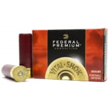 Federal Premium Copper Plated Vital Shok 12 Gauge 00 Buckshot - Box of 5 - $10.99 - $10.99