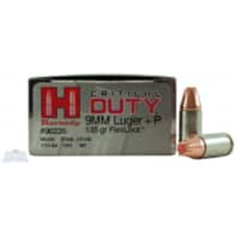 Hornady 9mm+P 135gr FlexLock Critical Duty Ammunition 25rds - 90226 - $24.99 - $24.99