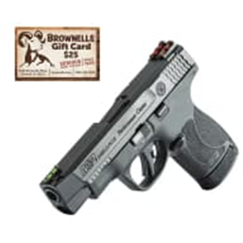 Smith &amp; Wesson - Pc M&amp;P 9 Shield Plus Nts Fiber Optic 4" - $494.99 w/code "MC3" w/Brownells $25 Gift Card + $50 Prepaid Card after Rebate - $494.99