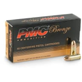 PMC Bronze 9MM 115 Grain FMJ 50 Rnd - $17.75 - $17.75