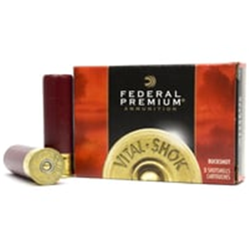 Federal Premium Copper Plated Vital Shok 12 Gauge 00 Buckshot - Box of 5 - $10.99 - $10.99