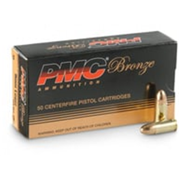 PMC Bronze 9MM 115 Grain FMJ 50 Rnd - $17.75 - $17.75