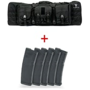 5 Magpul PMAGS with Full Forge Gear Torrent Double Rifle Case Black - $133.99 - $133.99