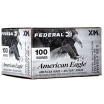 Federal Ammo 5.56x45mm 55Gr American Eagle FMJ 100rd - $59.39 - $59.39