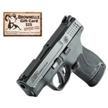 S&amp;W M&amp;P 9 Shield Plus 9mm 3.1" NTS 10/13 Rnd - $409.99 after code "PYC" + Brownells $25 Gift Card + $50 Prepaid Card after Rebate - $404.99