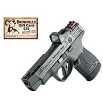 Smith &amp; Wesson PC M&amp;P 9 Shield Plus NTS Ported W/red Dot 4" - $734.99 after code "PYD" w/Brownells $25 Gift Card + $50 Prepaid Card after Rebate - $734.99