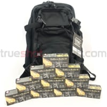 Glock Backpack Black with Sellier &amp; Bellot 9mm 115 Grain FMJ 500 Rounds - $251 - $251.00