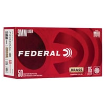 Federal Champion Training 9mm Luger FMJ 115 Grain 50 Count - $17.99 - $17.99