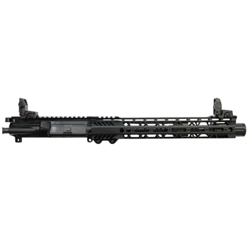PSA 10.5" Carbine-Length 5.56 NATO 1/7 Nitride 12" Slant M-lok Upper - w/BCG, CH, &amp; MBUS Sight Set - $399.99 - $399.99
