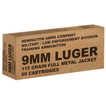 Remington MIL/LE 9mm 115Gr 50 Rnd - $21.99 - $21.99