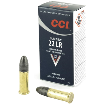CCI 960 Target &amp; Plinking Quiet-22 22 LR 40 gr Lead Round Nose (LRN) 50 Bx - $4.98 - $4.98