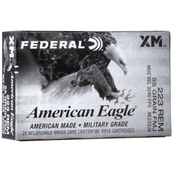 Federal Ammo 223 Rem 55Gr FMJ 20rd - $10.99 - $10.99