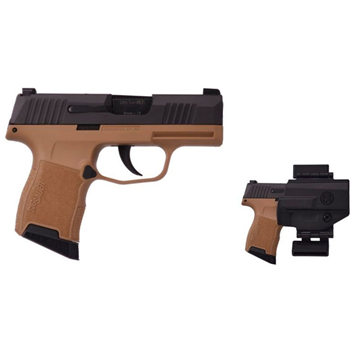 SIG Sauer P365 9mm Pistol 10rd 3.1", Black/FDE - $499.99 - $499.99