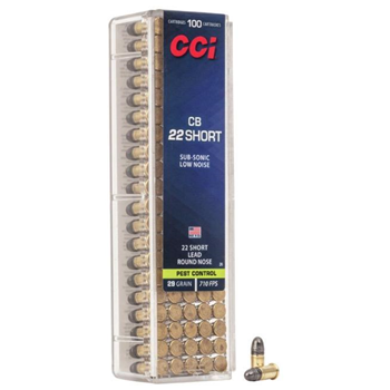 CCI 22 Short CB 29Gr LRN 100rd - $11.99 - $11.99