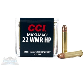 CCI .22 WMR 40 Grain JHP 50rds - $17.99 - $17.99