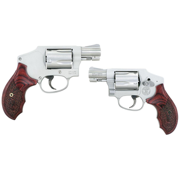 SMITH &amp; WESSON 642 38SPL+P 1.875 5rd SS/WOOD - $525.99 (Free S/H on Firearms) - $525.99