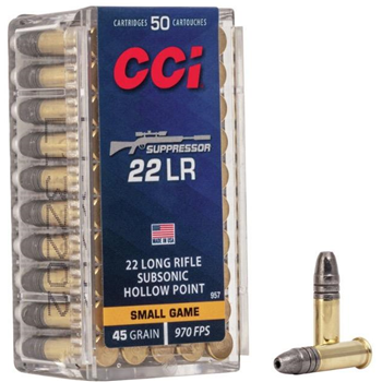CCI 22 LR Suppressor 45Gr LHP 50rd - $7.99 - $7.99